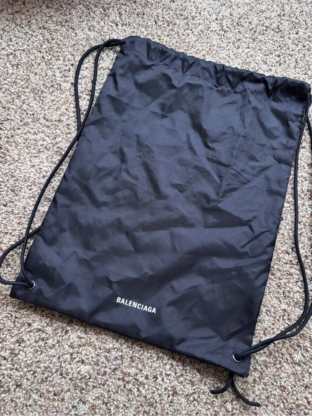Balenciaga Black Drawstring Dustbag